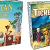 Catan Junior and Ticket to Ride First Journey Board Game Bundle