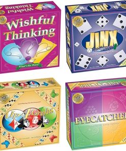 Quadruple Play Family Board Game Bundle for Game Night Fun Activities