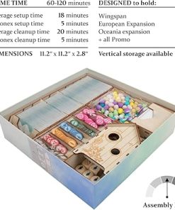 SMONEX Organizer for Wingspan Oceania and European Expansions Storage Box 2