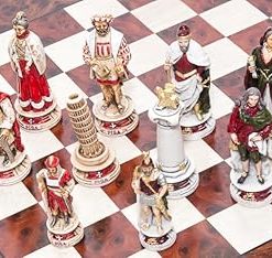 Bello Collezioni Alabaster Chessmen from Pisa and Venice Italy Bello Collezioni Alabaster Chessmen from Pisa and Venice Italy