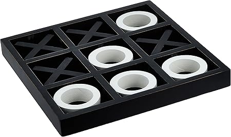 Deco 79 Black Traditional Wood Classic Game Set for Housewarming Gift Deco 79 Black Traditional Wood Classic Game Set for Housewarming Gift