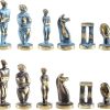 Greek Mythology Chess Set – Blue&Copper – Without Chess Board 3