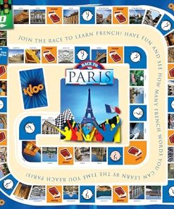 Learn French Board & Card Game Race to Paris | Fun for Family Kids Adults School | Play & Talk French Language | 4 Decks, Speak 100’s of Words & Vocabulary in a Flash | Boardgame, 1–4 Players 2