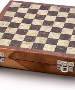 Jaipur Raga Makrana Marble Chess Board Handicraft White Standard 2