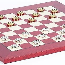 Eleganza Checkers Board and Bella Valentina Set from Italy at Bello Games 2