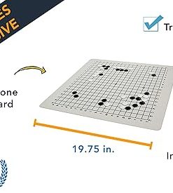 WE Games Travel GO Set with 19.75 in. Silicone Board & Plastic Convex Stones 2