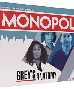 Monopoly: Grey’s Anatomy Board Game | Featuring Ferry Boat, Clipboard, Scrub Top, and More | Buy, Sell, Trade Iconic Doctors from Miranda Bailey to Meredith Grey | Officially Licensed Collectible