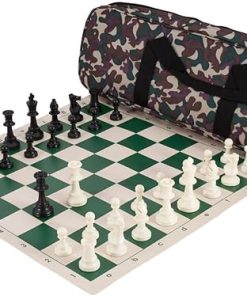 Deluxe Desert Camo Chess Set Combination Made of Solid Plastic
