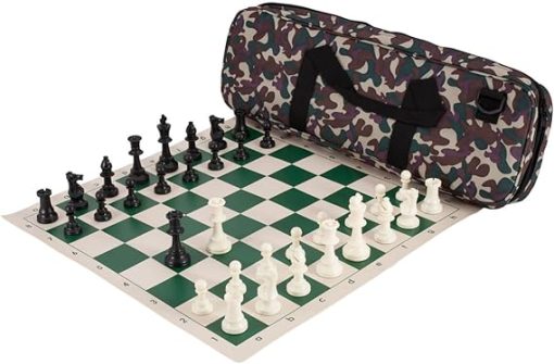 Deluxe Desert Camo Chess Set Combination Made of Solid Plastic