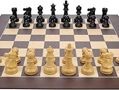 Premium Wooden Chess Set 21.75 Inch Board with 3.75 Inch King Pieces