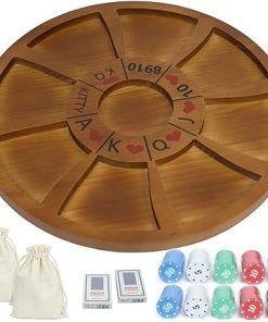 Deluxe 20 Inch Michigan Rummy Game Set for Family Card Fun