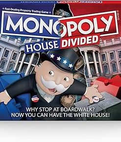 Monopoly House Divided Board Game for Families Ages 8 and Up