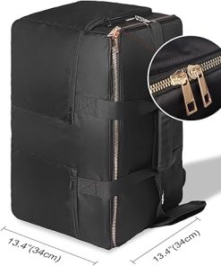 Black Board Game Bag Padded Backpack with Straps and Extra Pockets 2