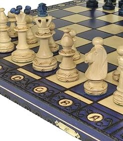 Handcrafted Wooden Chess Set with Board and Pieces – Great Gift Idea 2