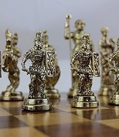 Historical Handmade Metal Chess Pieces Big Size King 4 Inch Set