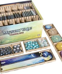 Broken Token Game Organizer for Mystic Vale Conclave – Wooden Box with Trays