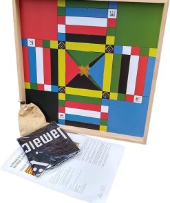 Jamaican Ludo Original Board Game 24in Family Fun for 4 Players Ages 6+