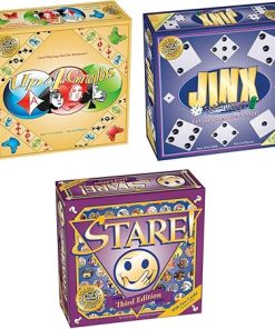 Triple Play Family Board Game Bundle Up 4 Grabs Jinx Stare Game Night