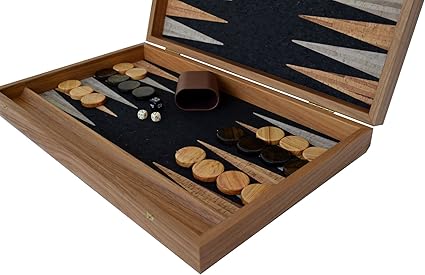 Natural Cork Backgammon Set for Wine Lovers with Olive Wood Chips 2 Natural Cork Backgammon Set for Wine Lovers with Olive Wood Chips - Image 2