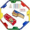 Colorful Pegs and Jokers Board Game for 2 to 8 Players with Game Boards