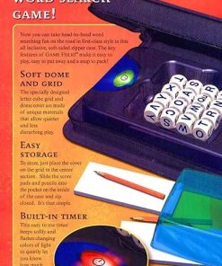 Hasbro Gaming Boggle Folio Portable Word Game for Family Fun 2