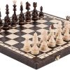Decorative 12 Inch White Natural Stone and Black Marble Chess Board 3