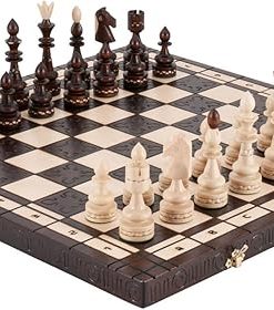 Luxembourg Travel Chess Set and Board for Easy Gameplay Anywhere