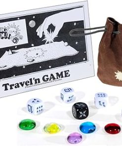 Cosmic Wimpout Deluxe Travel Game with Red Scoreboard and 5 Gemstones 2