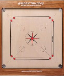 KD Golden Carrom Board Antique Indoor Game Approved by Carrom Federations