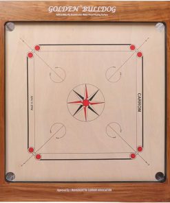 KD Golden Vintage Carrom Board Game AICF Approved for Tournaments