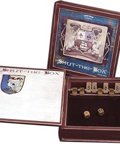 Shut The Box Bookshelf Game Edition for Family Fun