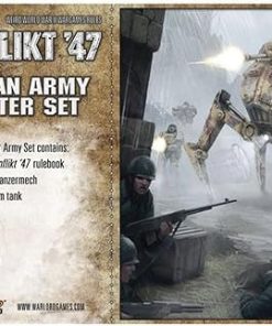Warlord Games Konflikt ’47 German Army Starter Set 1:56 Military Table Top Wargaming Plastic Model Kit 451510201