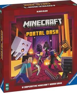 Ravensburger Minecraft Portal Dash Family Board Game for Ages 10+