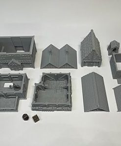Paintable Miniature Town Building Terrain for D&D and RPG Games 2