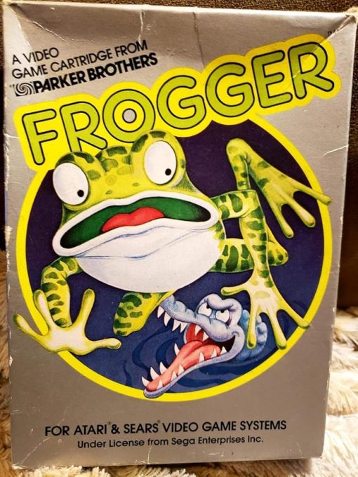 Parker Brothers Frogger Video Game Cartridge for Atari 5200 1983