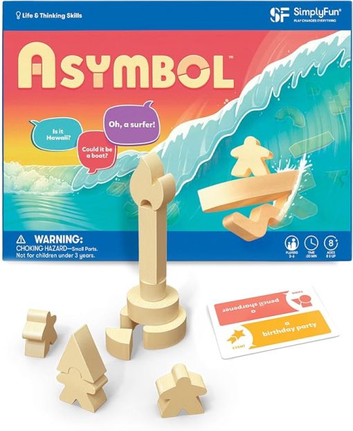 SimplyFun Asymbol Communication Game for Kids Ages 8 and Up 3 to 6 Players