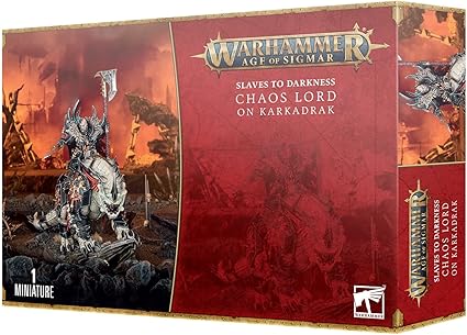 Warhammer Age of Sigmar Slaves to Darkness Chaos Lord on Karkadrak Warhammer Age of Sigmar Slaves to Darkness Chaos Lord on Karkadrak