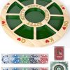 Giant Michigan Rummy Deluxe Board Game Set with Wooden Board and Chips