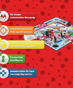 Monopoly Junior Miraculous Game for Kids Fun Family Board Game 2
