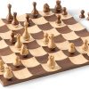 Four Player Chess Set with Vinyl Board and Weighted Colored Pieces 3
