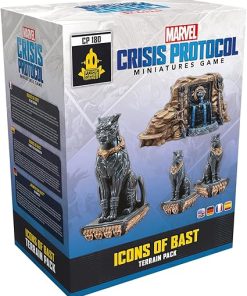 Marvel Crisis Protocol Blast Terrain Pack with Wakandan Statues and Cards