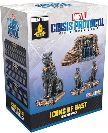 Marvel Crisis Protocol Blast Terrain Pack with Wakandan Statues and Cards Marvel Crisis Protocol Blast Terrain Pack with Wakandan Statues and Cards