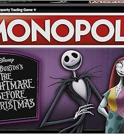 Hasbro Gaming Monopoly: Disney Tim Burton’s The Nightmare Before Christmas Edition Board Game, Fun Family Game for Kids Ages 8 and Up (Amazon Exclusive)
