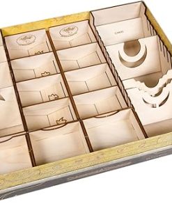Lords of Waterdeep Game Organizer – Wooden Storage Box for Tabletop Games