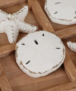 Beach Tic Tac Toe Game Starfish Sand Dollar Coastal Decor 8.97-Inch 2