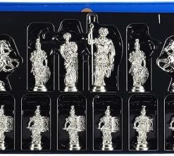 Historical Handmade Metal Chess Pieces Big Size King 4 Inch Set 2