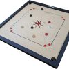 Hobby Carrom Board Game Set with Coins and Striker for Fun Play