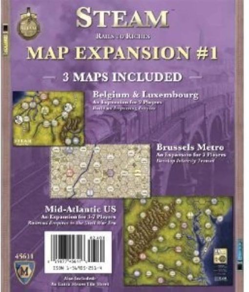 Mayfair Games MF5611 Steam Map Expansion One for Tabletop Fun - Image 2