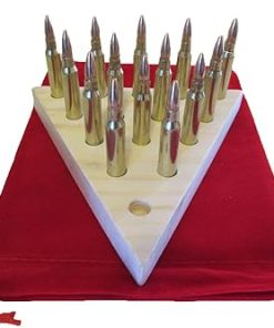 Bullet Board Game with Real Bullets and Wood – Unique Gift Idea