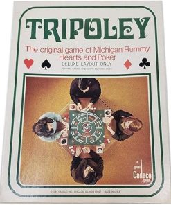 Tripoley Deluxe Edition 1969 Original Game of Michigan Rummy Hearts Poker